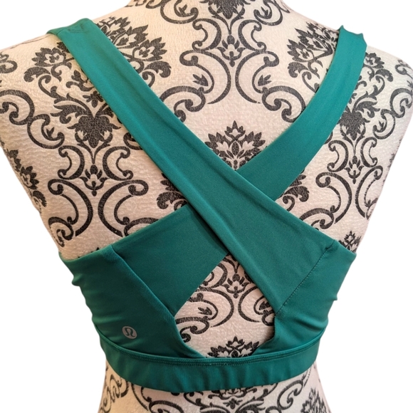Lululemon Envital Bra Women's Plus 14 *Medium Support B/C Cup Active Green Run - Picture 6 of 11